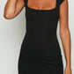 Angelina Black Mini Dress 
