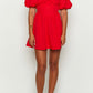 Graziella Red Off-the-Shoulder Mini Dress