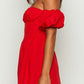 Graziella Red Off-the-Shoulder Mini Dress