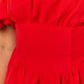 Graziella Red Off-the-Shoulder Mini Dress