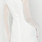 Roma white long-sleeved mini dress 