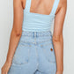 Cadenza Blue Crop Top