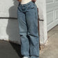 Classic Mid Waist Washed Boyfriend Jeans