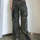 Dark Punk Multi Pocket Cargo Jeans