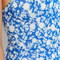 Cameo Blue Floral Print Mini Dress