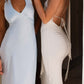 Donatella Satin Maxi Kleid – Eisblau