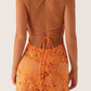 Donatella Sequin Cami Mini Dress - Orange