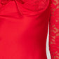 Romancia Rotes Langarm Minikleid