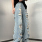 Vintage Men's Ripped Distressed Denim Boyfriend Jeans