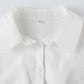 White Vintage Slim Waist V Neck Short Sleeve Shirt