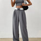 Contrast Color Vintage Off Shoulder Bandeau Top &amp; Pants Two Piece Set 