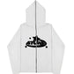Multicolored Vintage Print Couple Oversized Hoodie