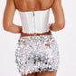 Ornella mini skirt - silver