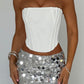 Ornella mini skirt - silver
