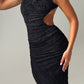 Lavanda Midi Dress – Black