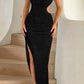 Lavanda Midi Dress – Black