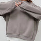 Vintage Solid Color Versatile Loose Polar Fleece Sweatshirts