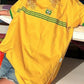 Yellow Vintage Oversize Embroidered Short Sleeve T-Shirt