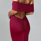 Mariella Maxi Dress – Burgundy