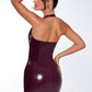 Leire mini dress - cherry lacquer