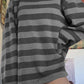 Retro Striped Crew Neck Oversize Sweatshirt