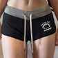 Vintage Shorts mit Kontrastnähten