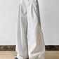 White Vintage Baggy Stripe Cargo Pants