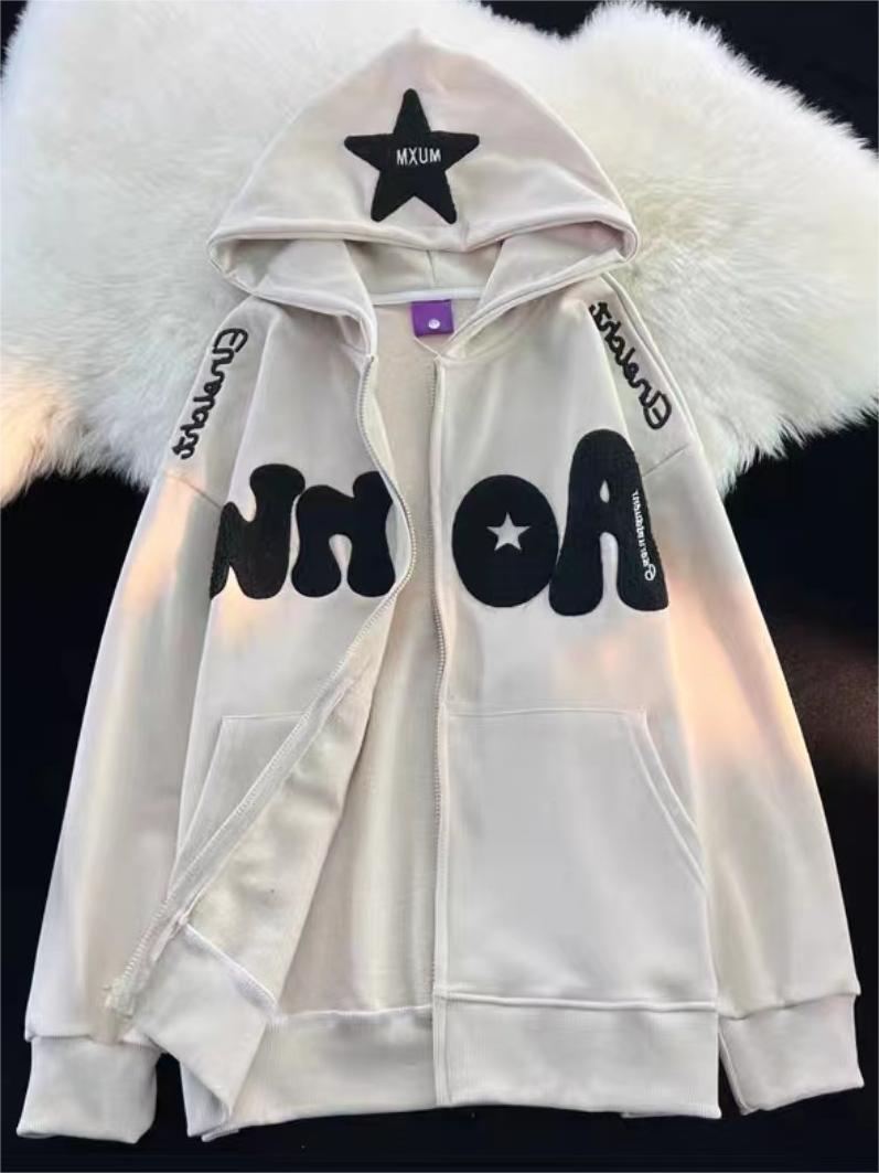 Oversize Hoodie with Y2K Print