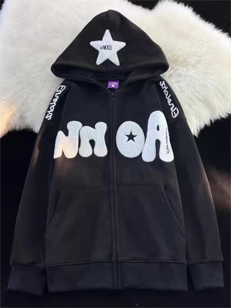 Oversize Hoodie with Y2K Print