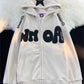 Oversize Hoodie with Y2K Print