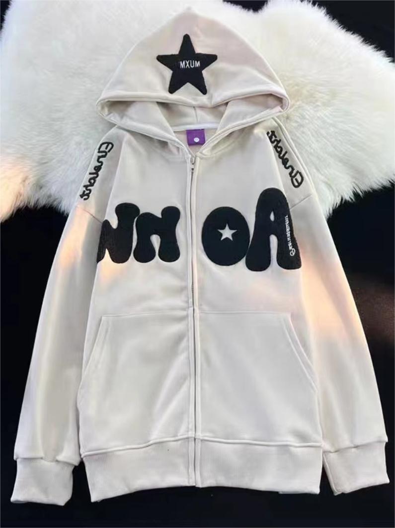 Oversize Hoodie with Y2K Print
