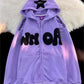 Oversize Hoodie with Y2K Print