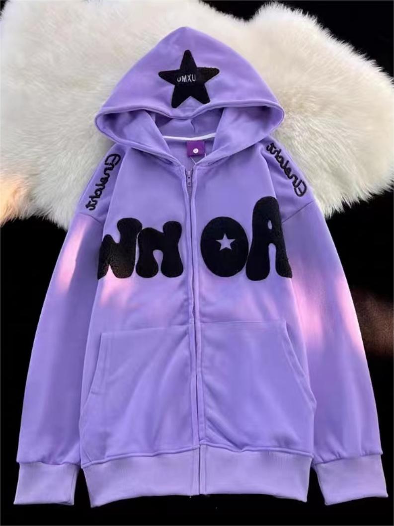 Oversize Hoodie with Y2K Print