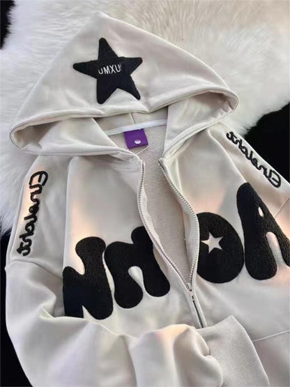 Oversize Hoodie with Y2K Print