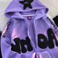 Oversize Hoodie with Y2K Print