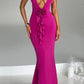 Terina Maxi Dress - Bright Pink
