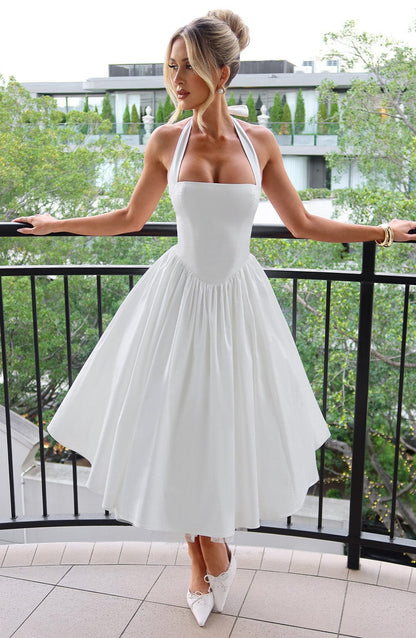 Chloe Midi Dress - Ivory
