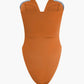 Strapless bodysuit with V-neck