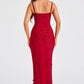 Africa Maxi Dress - Red Lined