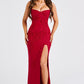 Africa Maxi Dress - Red Lined