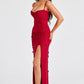 Africa Maxi Dress - Red Lined