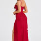 Africa Maxi Dress - Red Lined