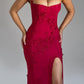 Africa Maxi Dress - Red Lined
