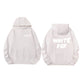 Multicolored 2000s Letter Print Oversized Hoodie