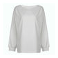 White Y2K Plus Size One Shoulder Long Sleeve Shirt