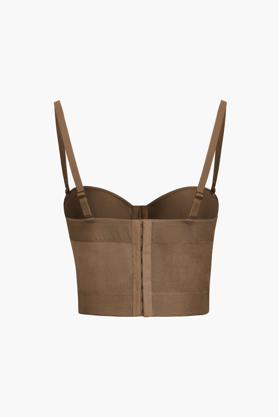 Basic mesh bustier top with underwire