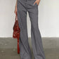 Grey Vintage Versatile Low Rise Tailor Pants