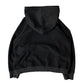 Punk Gothic oversize hoodie with wash effect and letter print