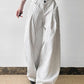 White Vintage Baggy Stripe Cargo Pants