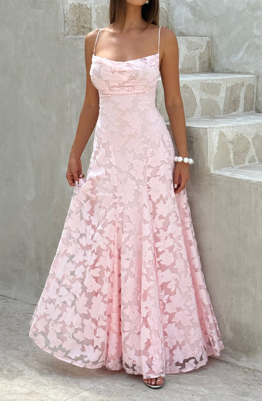 Rachele Maxi Dress – Blush